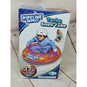 Aqua Leisure Pipeline Sno Turbo Snow Tube – 32-Inch Orange NIB